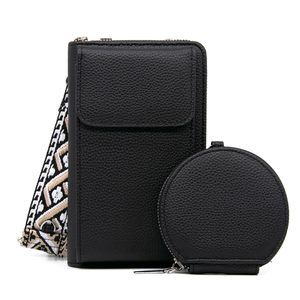Crossbody Cellphone Wallet Small Vegan Leather Phone Purse With Coin :>
